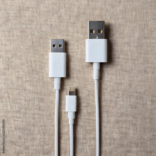 White usb type-a and type-c...