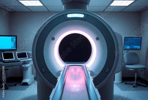 Modern mri scanner in a hos...