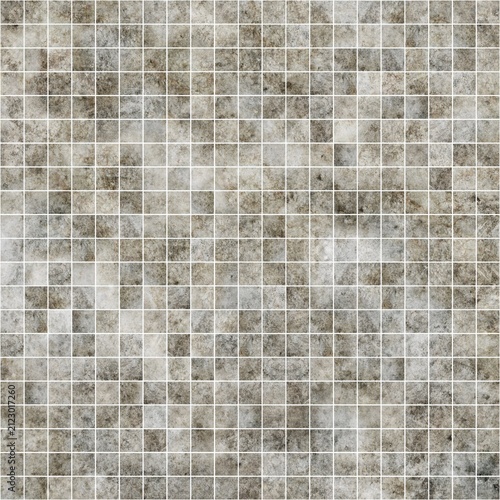 Beige stone mosaic tile texture background