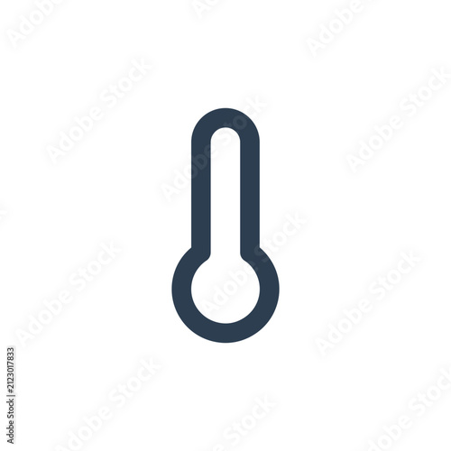 thermometer line icon. temperature measurement or weather status symbol vector illustration