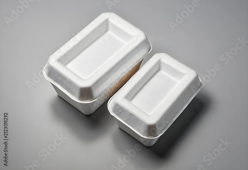 Two rectangular white compo...