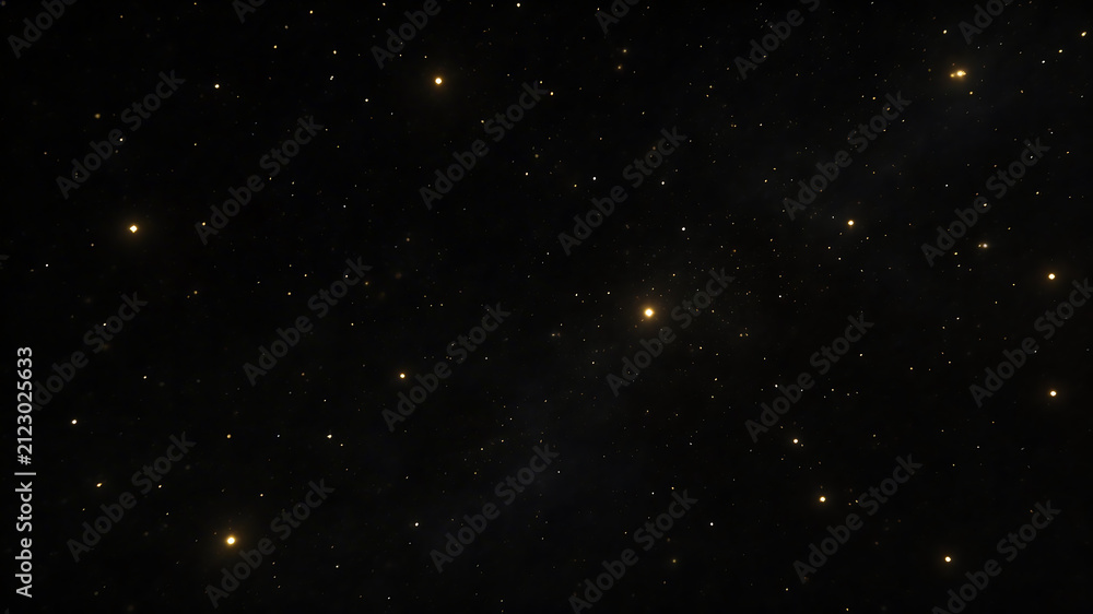 Fototapeta premium Starry night sky with glowing stars