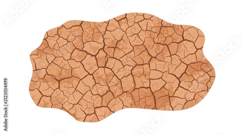 Konstfotografi Cracked Earth Drought Texture — Sienna Dusty Tan Earthy Minimalist Bold Vector
