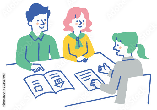A Couple Consulting with a Female Counselor_Color
