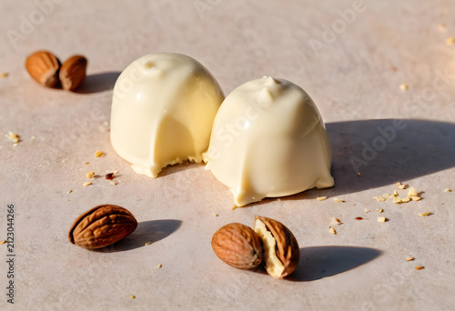 Two white chocolate truffle...