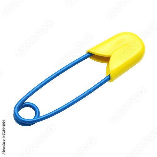 Bright paperclip with yellow cap