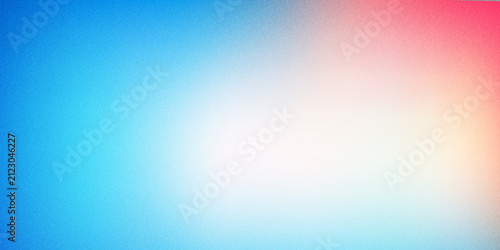 Obraz na plátně Abstract blue and red gradient background with grainy texture gradient backgroun