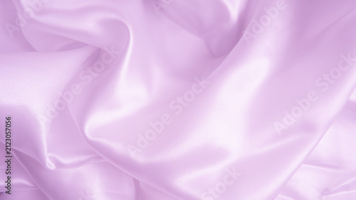 Soft purple silk satin fabric background with gentle folds