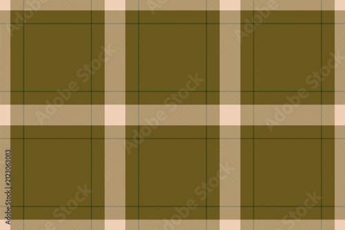 A retro tartan plaid pattern with a balanced check structure and yellow and light tones. The seamless textile background recreates a woven fabric look with a natural decorative character.