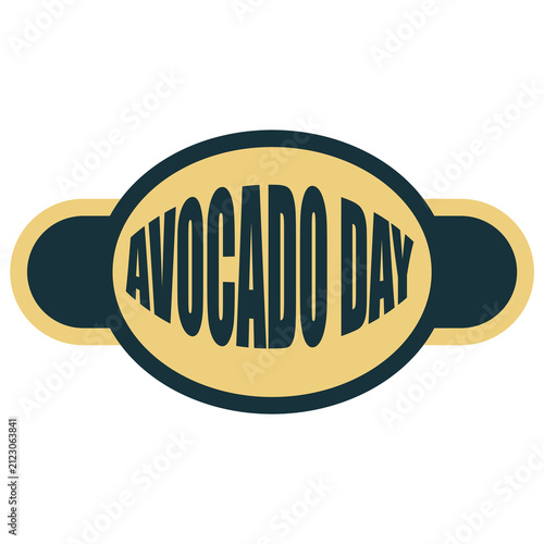 Avocado Day sticker