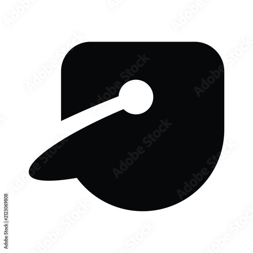 comate line on U logo design 