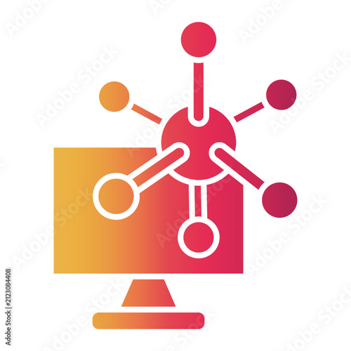 Plakat electron Gradient icon