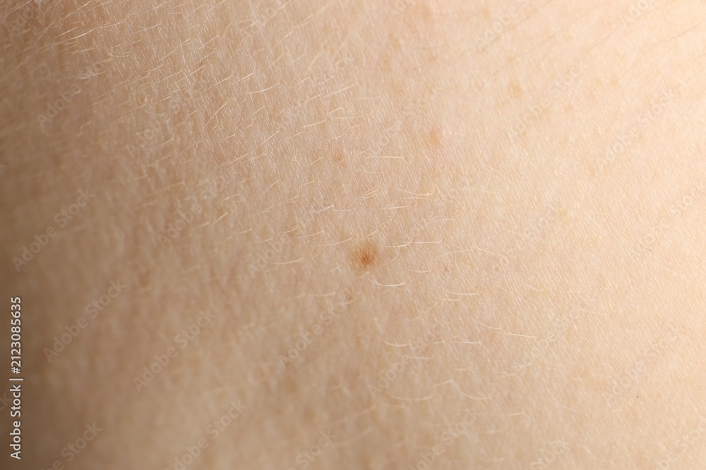 Fototapeta premium Texture of normal skin as background, closeup