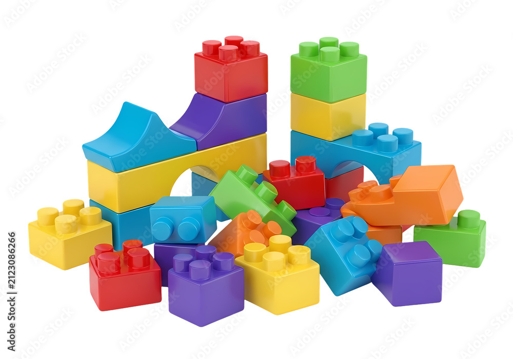 Obraz premium colorful building blocks