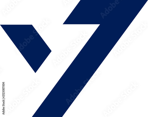 Vector is monogram of Y and 7. Uniquely crafted, monogrammed.