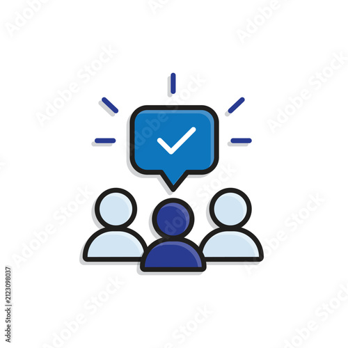 Icon solutions. Collaborative Solution. signboard instructions. assistants, optimization, and management. Isometric design style.