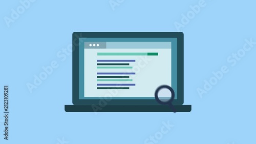 Business listing optimization, Business location on search engine result page 2d animation with alpha matte