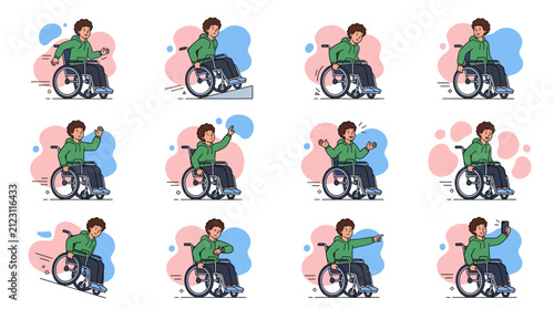 Flat vector illustration of a professional athlete in action for sports and fitness concept