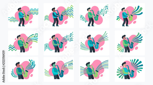 Modern minimalist flat vector illustration for creative business and marketing concept