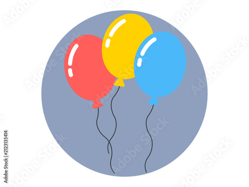 Balloons icon. Celebration icon design. Flat vector icon.