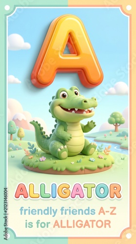 A Letter with educational animals