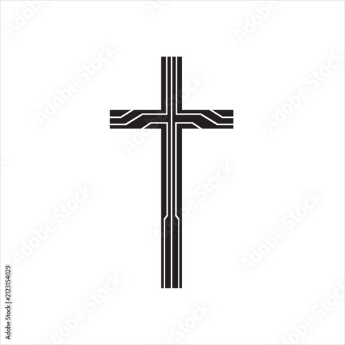 modern textured cross