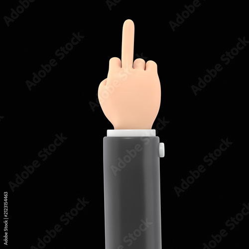 Quadro su tela Cartoon Gesture Icon Mockup