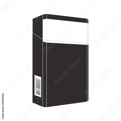 Generic Cigarette Pack With Warning