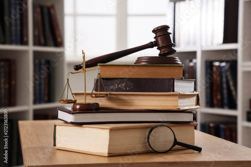 Justice scales, judges gave...
