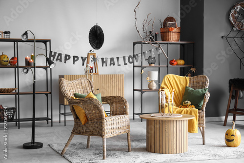 Interior of living room dec...
