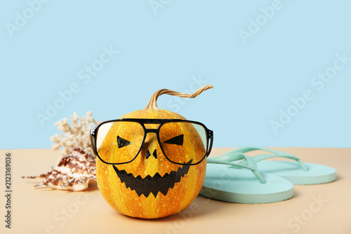 Halloween pumpkin with flip...
