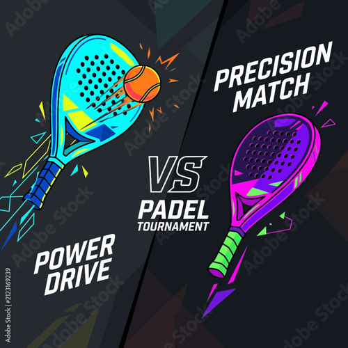 Vibrant Padel Rackets Clash In Dynamic Tournament Advertisement