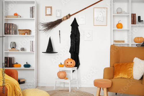 Interior of living room dec...