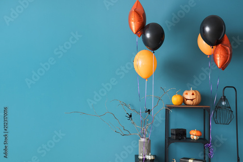 Colorful balloons with Hall...
