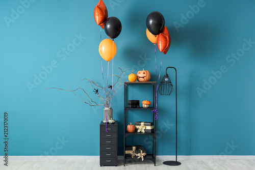 Colorful balloons with Hall...