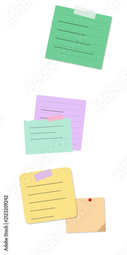 Colorful sticky notes calendar with dates and reminders