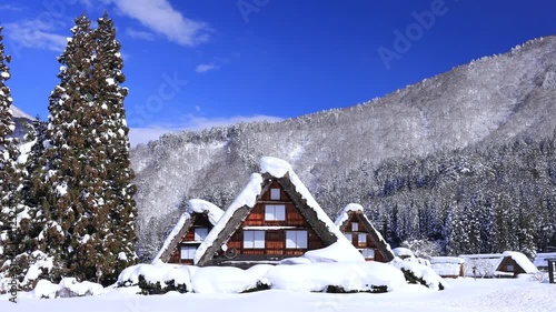 岐阜県　雪の白川郷