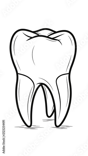 Minimalist line drawing of a single elephant head.