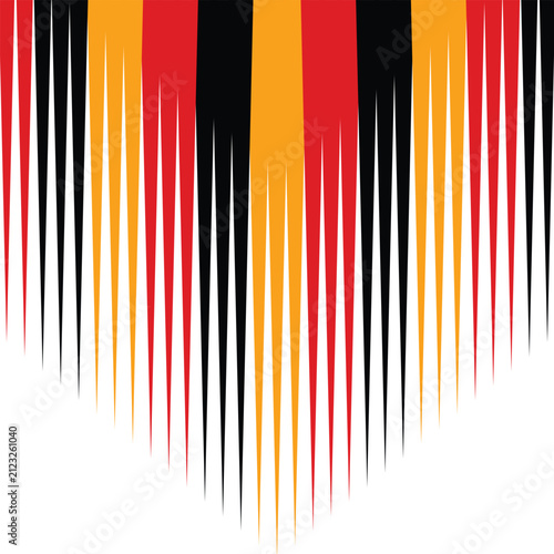 Red, yellow, and black striped background pattern. Striped motif for clothes and texture