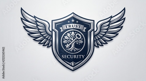 Vector illustration of an Academy emblem logo