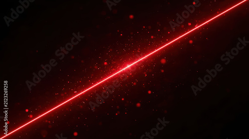 Red laser beam light particle cinematic glow abstract line dark background crimson streak high