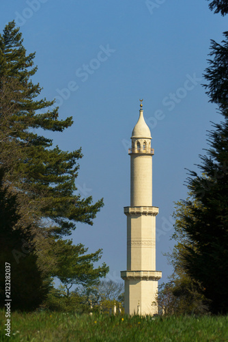 Historic Lednice Minaret Tower in Czech Republic⁠