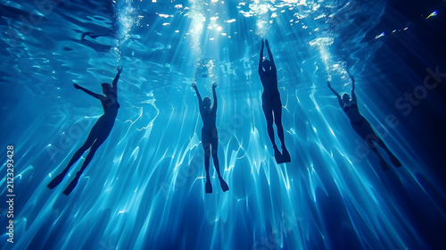 The Art of Synchronized Swimming Underwater