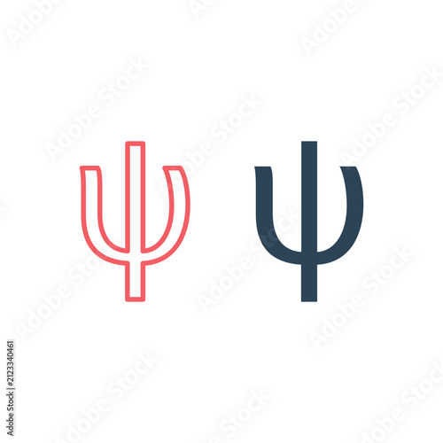 Greek Alphabet icons set design vector illustration.