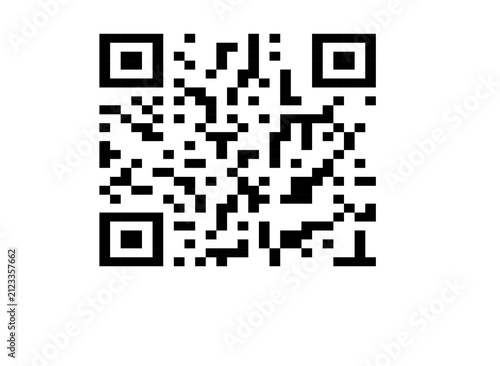 qr code on white background