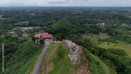 Aerial View of the Chocolate Hills in Bohol