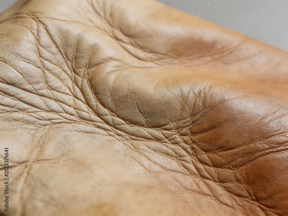 Fototapeta premium Closeup of aged leather texture