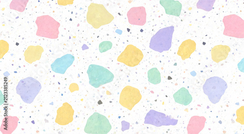 Pastel Terrazzo Stone Texture Background