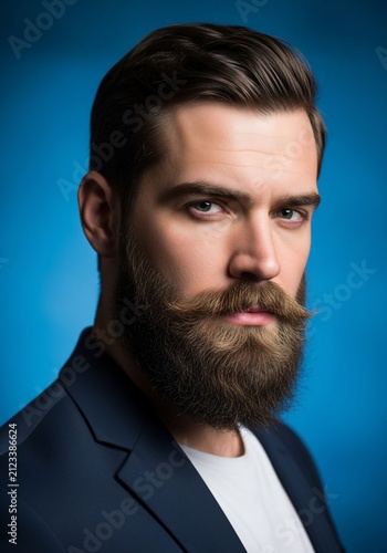 Fototapeta Azure Gaze, Bearded Resolve