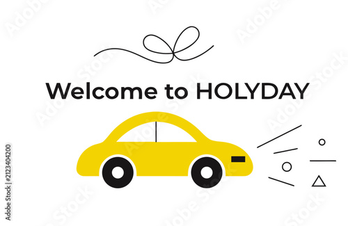 A minimalist vector illustration with a hand-drawn black bow/ribbon at the top, bold black text reading 